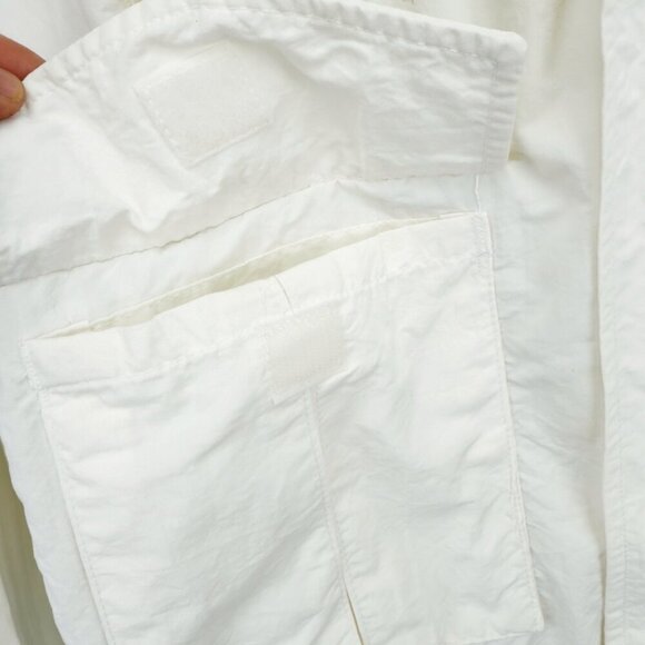 HARTWELL 90’s VTG White Bomber Gambling Jacket with Gold Accents sz M - Picture 7 of 15